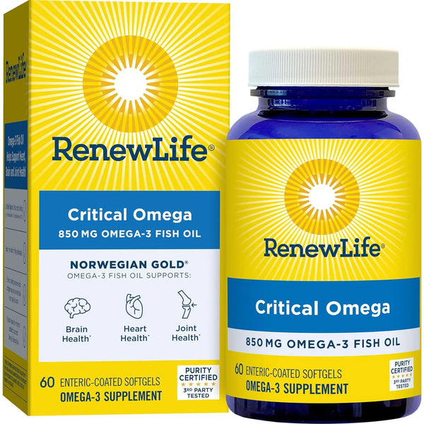 Aceite De Pescado Omega 3 850 Mg Por Capsula Sin Eructos Renew Life Norwegian Gold