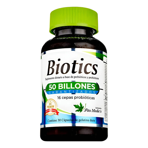 Probióticos Biotics 50billones Sin Sabor - Imagen 1