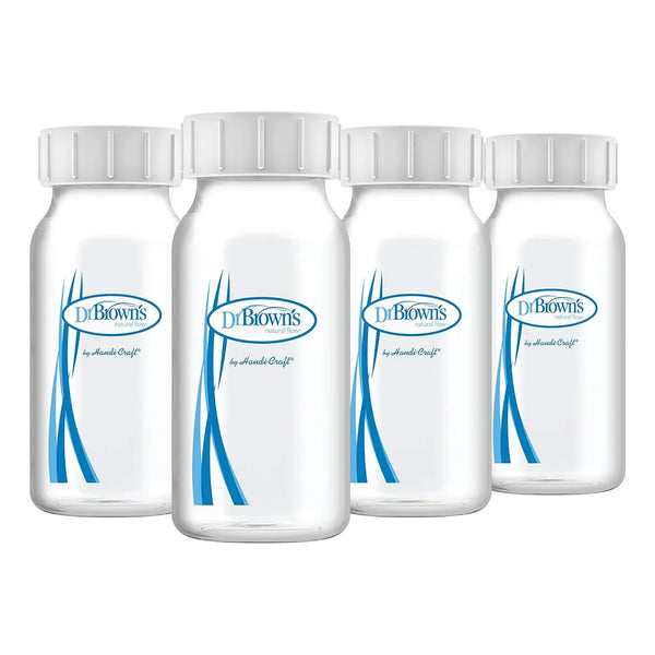 Botellas Recoleccion Leche Materna Dr Browns 4 Unidades Tapas Almacenamiento Sin Bpa