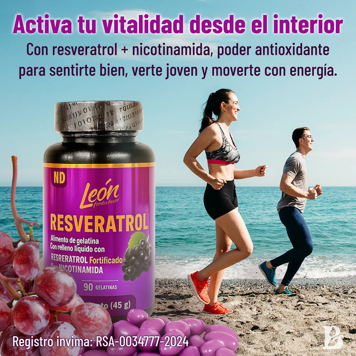 Combo X3 Resveratrol Nicotinamida Con Vitamina C Y Zinc X270 Uds - Imagen 3