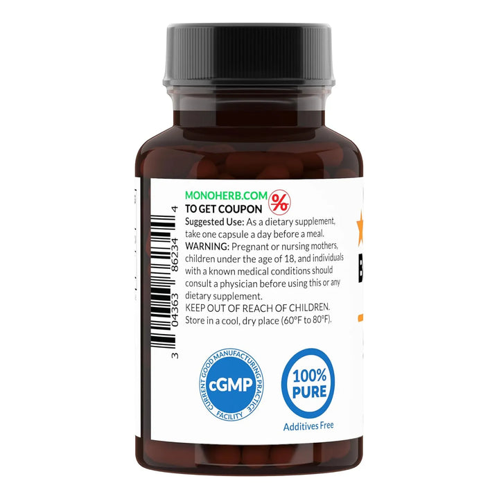 Berberina Hcl 500 Mg 90 Cápsulas Naturales - Imagen 3