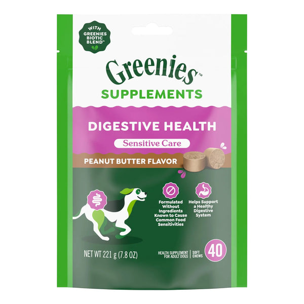 Masticables Suaves Para Perros Salud Digestiva Probiótico Sabor Mantequilla De Maní 40 Unidades