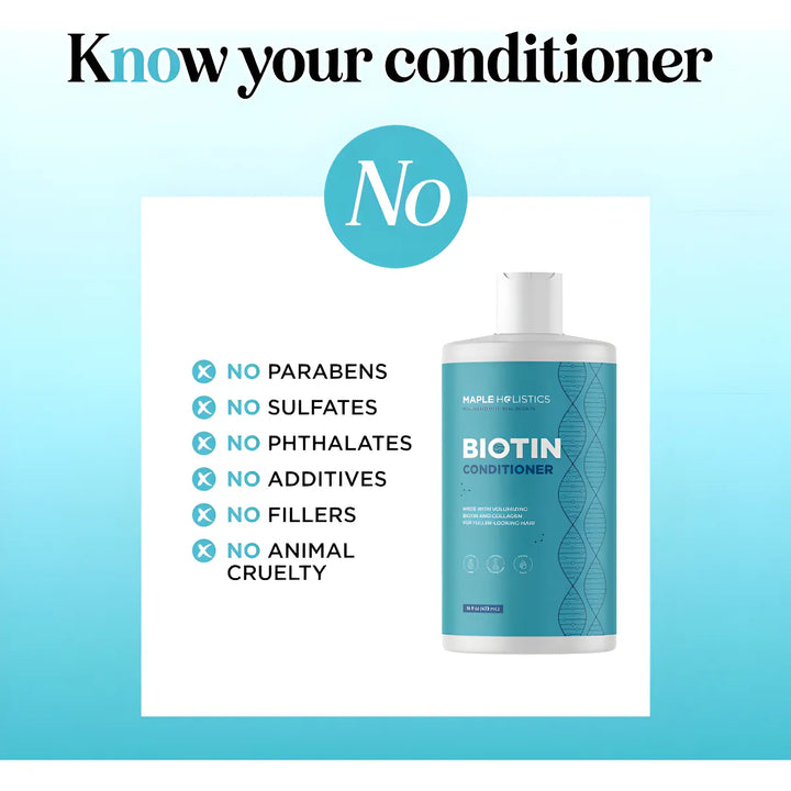  Acondicionador Voluminizador De Biotina Para Cabello Fino Y - Imagen 4