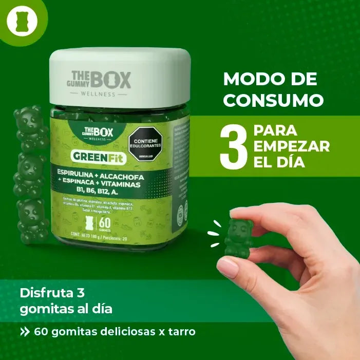 Gomitas Batido Verde Greenfit - Imagen 2
