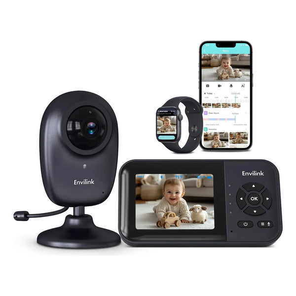 Monitor De Bebé Inteligente Con Pantalla 7 Cm Vision Nocturna Wifi