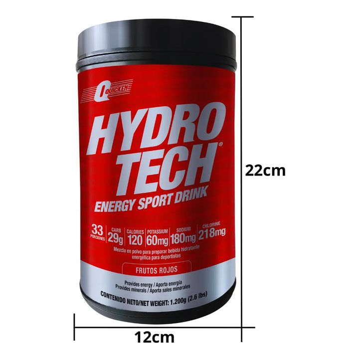 Hidratante Energética Hydrotech Variado 1200g Shaker Whey - Imagen 3