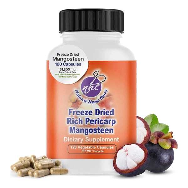 Cápsulas De Mangostán Orgánico Liofilizado 61800 Mg Alto En - Imagen 1