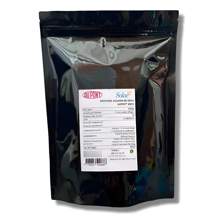Proteína Aislada de Soya Solae - Dupont SUPRO 500 E 500g Pura Sin Adit ...
