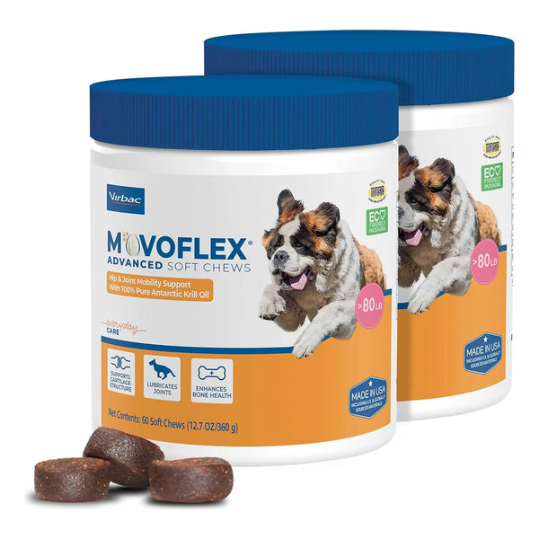 Masticables Suaves Para Caderas Y Articulaciones Perros Grandes Movoflex 120 Unidades