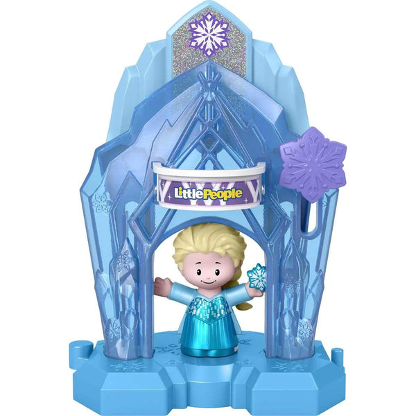 Juego Portátil Disney Frozen Elsa's Palace Little People Con Figura Para Niños Desde 18 Meses