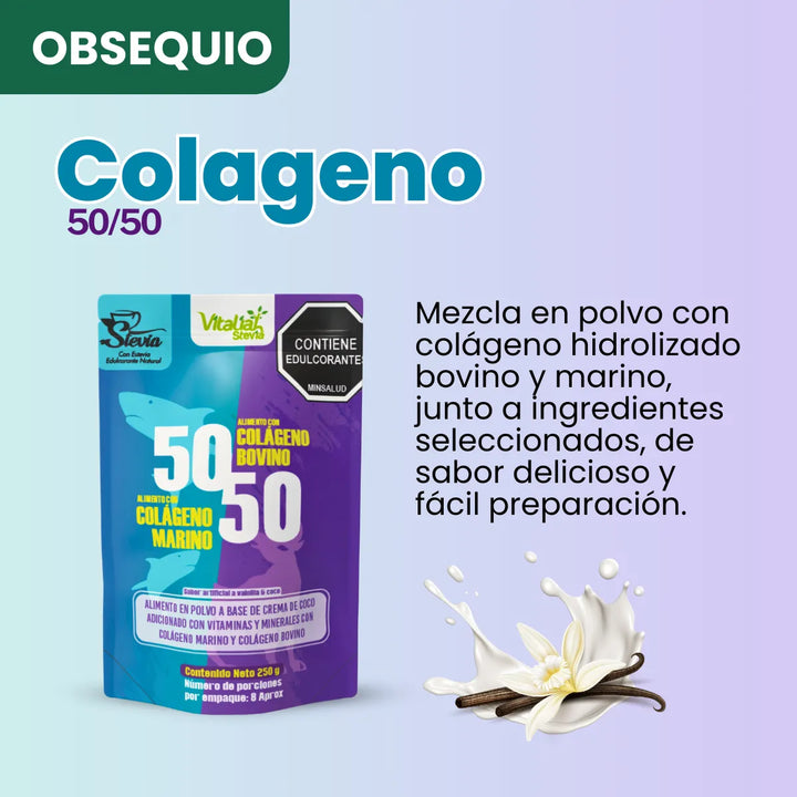 Kit Colágeno Hidrolizado Vitaliah Vainilla X2 + Doypack 50/50 - Imagen 3