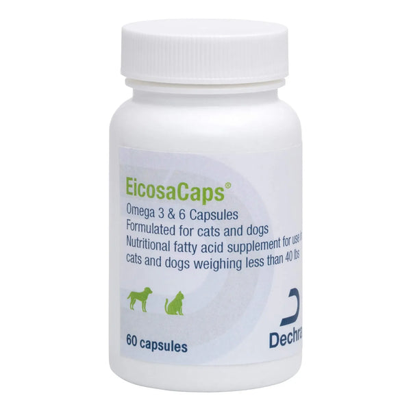 EicosaCaps Omega 3 Y 6 Cápsulas Para Perros Y Gatos 120 Unidades Piel Y Pelaje Sano
