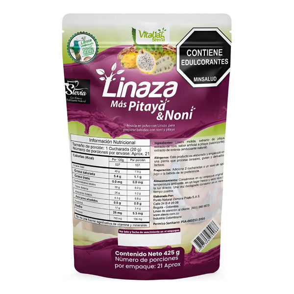 Vitaliah Linaza Qb Con Noni Y Pitaya Natural - Imagen 1