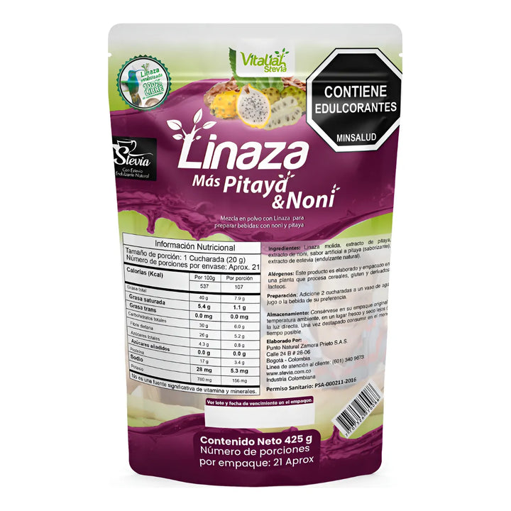 Vitaliah Linaza Qb Con Noni Y Pitaya Natural - Imagen 1