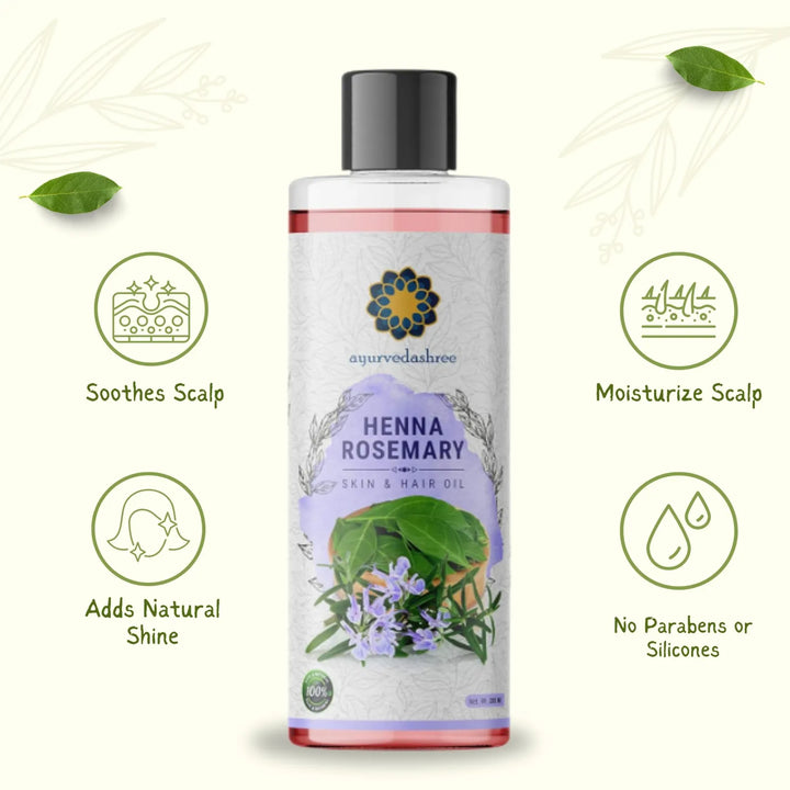 Aceite Nutritivo De Henna Y Romero Para Cabello 200 Ml Con A - Imagen 3
