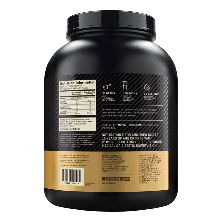 Whey Gold Isolate 5lbs - Imagen 3