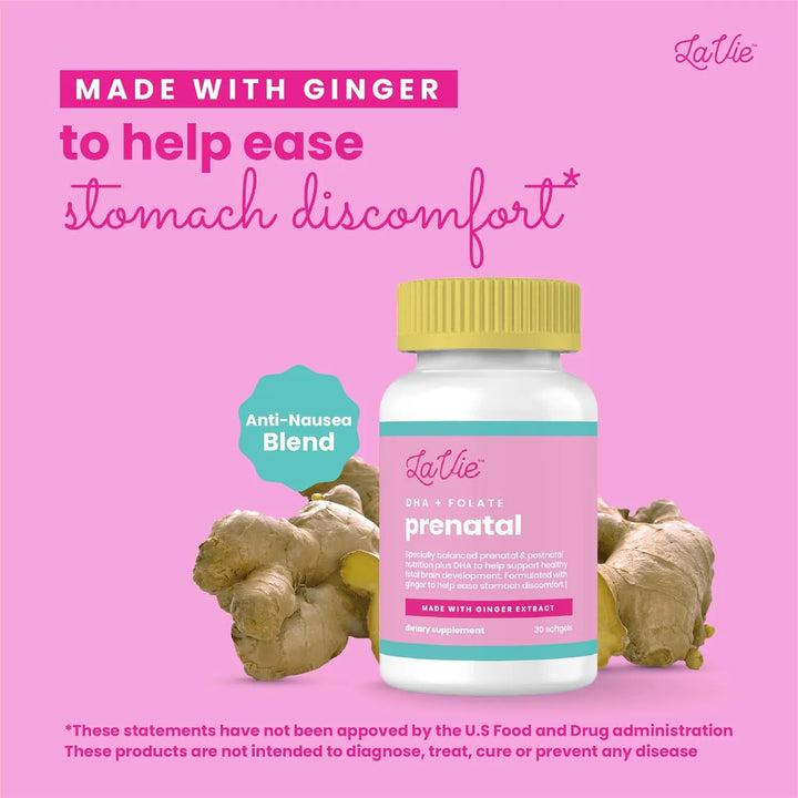 Vitaminas Prenatales Con Jengibre Dha Ácido Fólico Y Hierro - Imagen 2