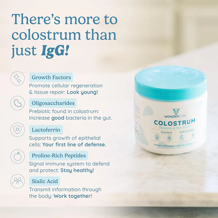 Calostro En Polvo Puro Para Salud Intestinal Apoyo Inmunológ - Imagen 6
