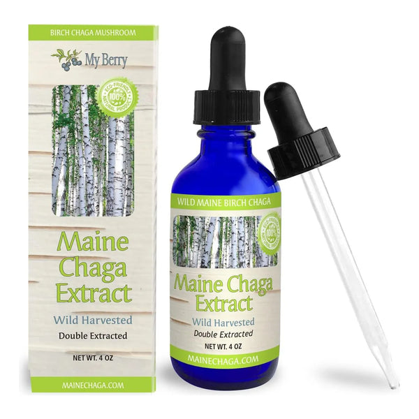 Extracto Líquido Chaga 120 Ml Tintura Salvaje De Maine Doble - Imagen 1