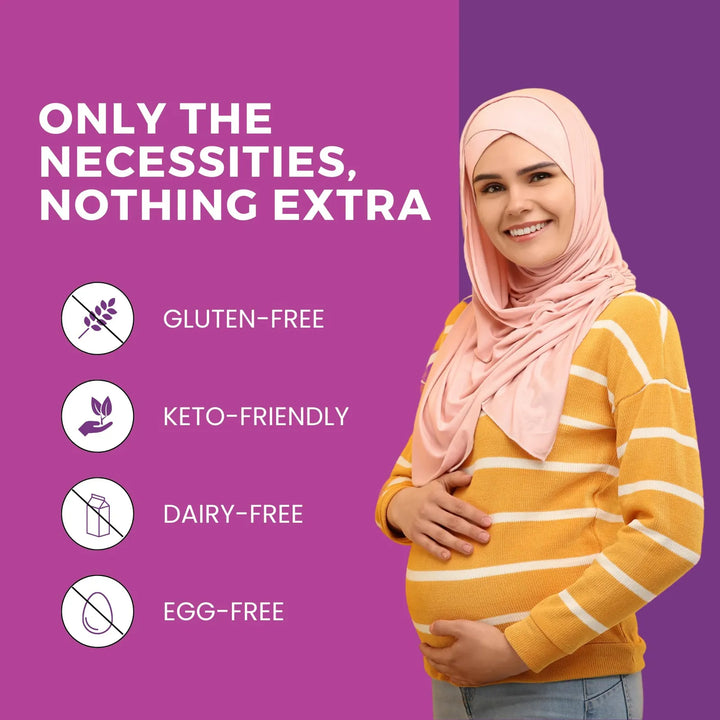 Vitaminas Prenatales Halal Con Dha Hierro Ácido Fólico Jengi - Imagen 5