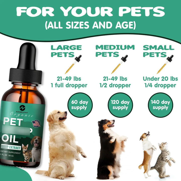 Aceite De Cáñamo Para Perros Y Gatos 2 Unidades Alivio Ansie - Imagen 6