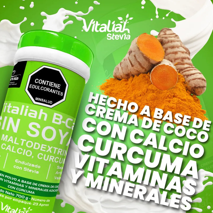 Kit X2 Suplemento Calcio B-cal Vitaliah + Mentas Stevia - Imagen 2