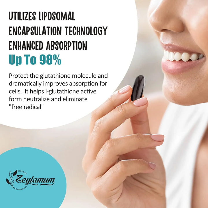 Cápsulas Blandas Glutatión Liposomal 2400 Mg Absorción Máxim - Imagen 5