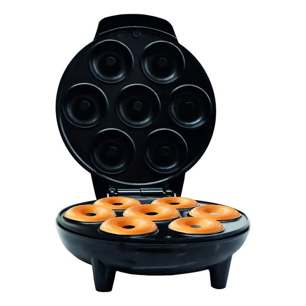 Máquina De Donuts Courant Mini Donut Maker 7 Unidades Negro 750W