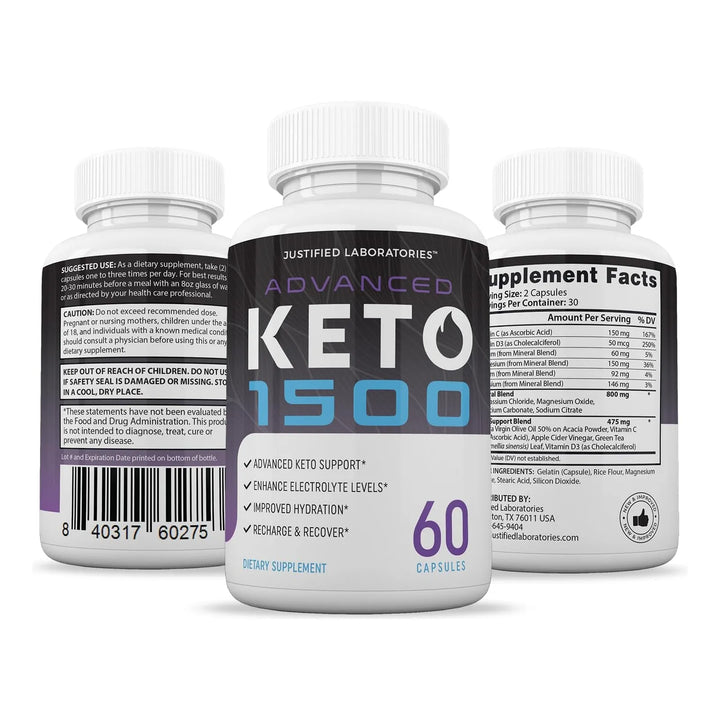 Cápsulas Avanzadas Keto 1500 1275mg Con Vinagre De Sidra De - Imagen 6