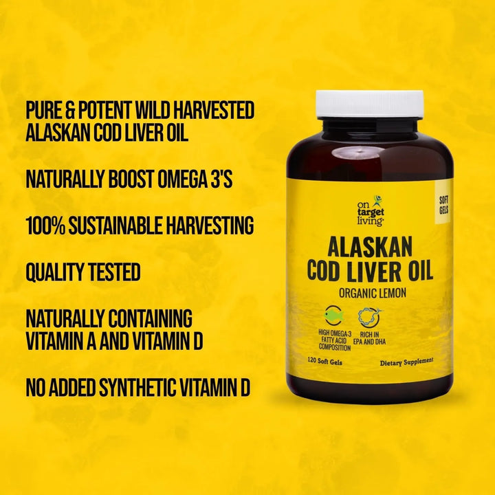 Aceite De Hígado De Bacalao De Alaska 120 Cápsulas Omega 3 D - Imagen 3