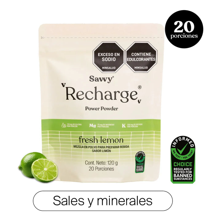 Savvy Recharge Minerales Limon - Imagen 4