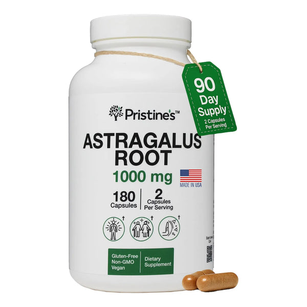 Capsulas De Raiz De Astragalo 1000 Mg Apoyo Inmunologico Salud Cardiaca Y Pulmonar