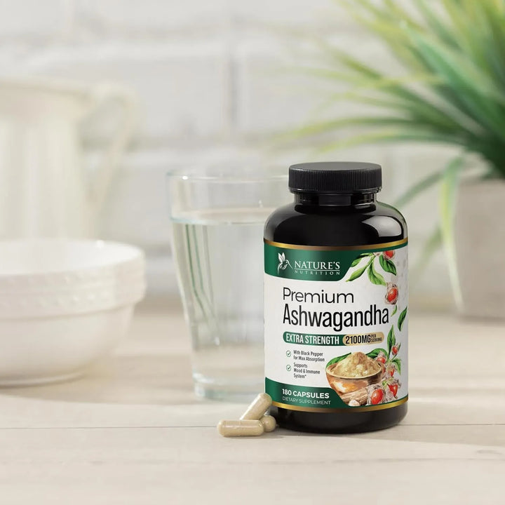 Ashwagandha Orgánica 1950 Mg Fuerte Apoyo Relajación Bioperi - Imagen 9
