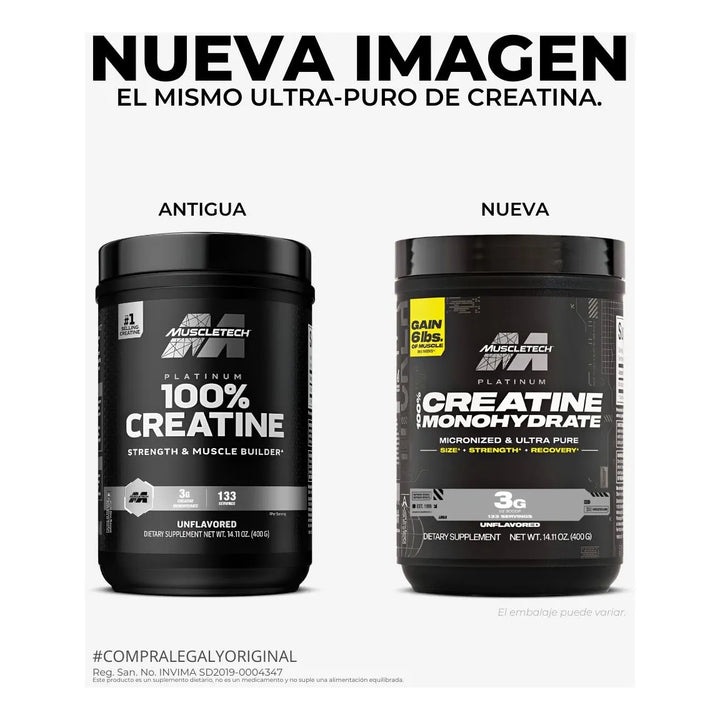 Creatina Platinum Muscletech Creatine - Imagen 2