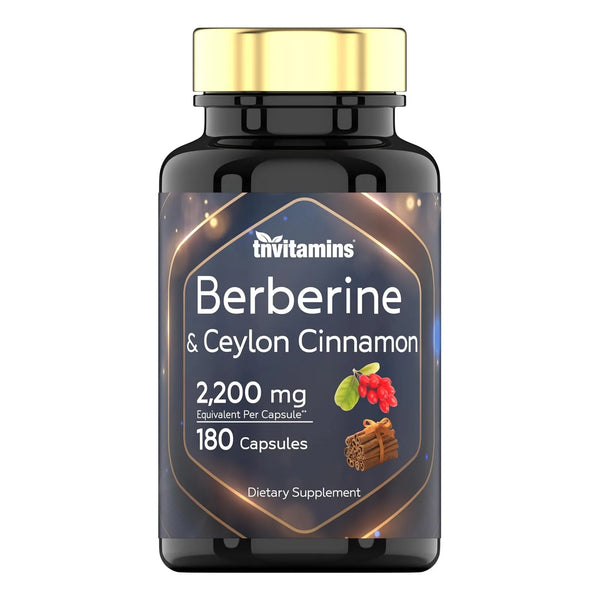 Berberina Canela De Ceilán 2200 Mg Por Cápsula 180 Cápsulas - Imagen 1