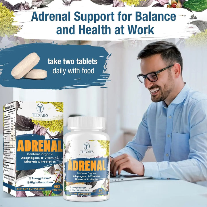 Complemento Natural Hierbas Adaptógenas Apoyo Suprarrenal Co - Imagen 7