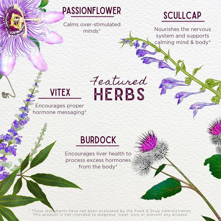 Apoyo Herbal Para Síndrome Premenstrual Con Vitex Y Verbena - Imagen 4