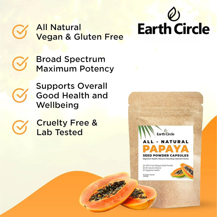 Cápsulas De Semillas De Papaya En Polvo Para Digestión Y Sal - Imagen 5
