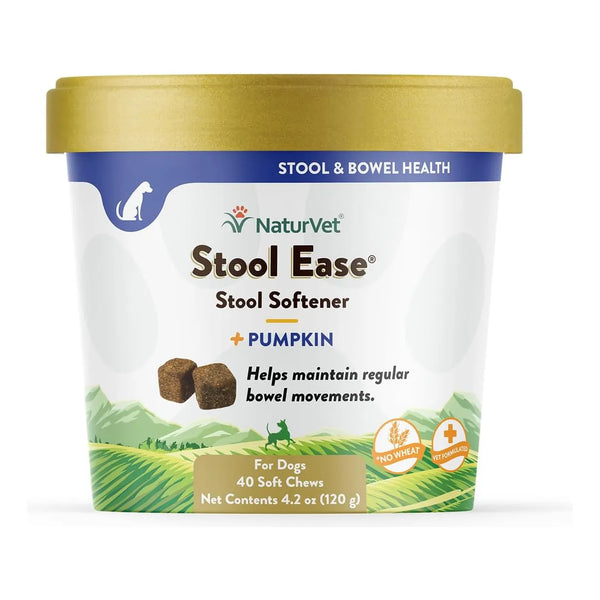 Facilidad De Heces Para Perros 40 Masticables Suaves 40 Días NaturVet