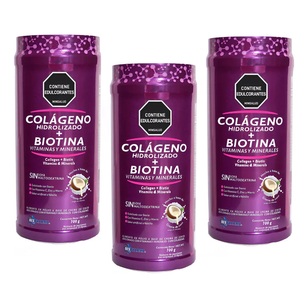 Colágeno Hidrolizado Biotina X3 Vainilla - Imagen 1