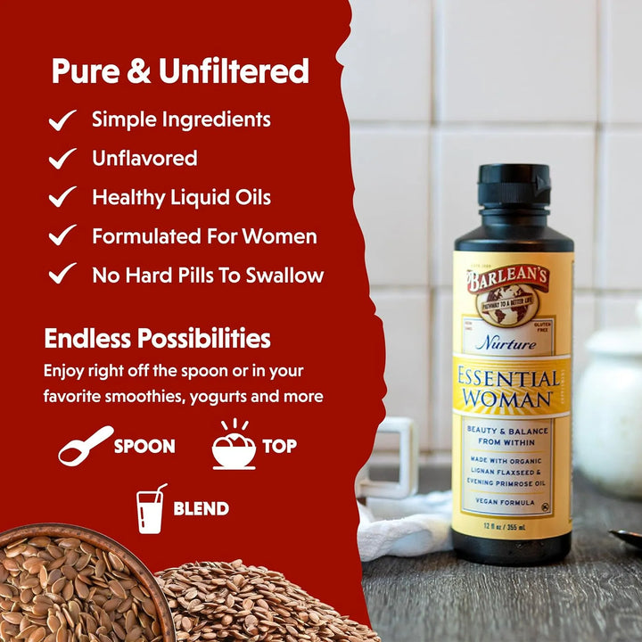 Aceite De Linaza Orgánico Onagra Isoflavonas Soja Omega 3 6 - Imagen 4