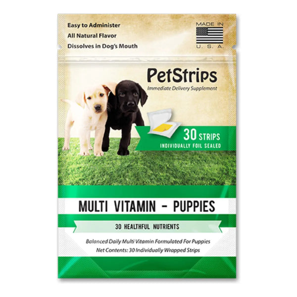 Multivitamina Cachorros 30 Tiras Rápidas Nutrición Completa 30 Gramos