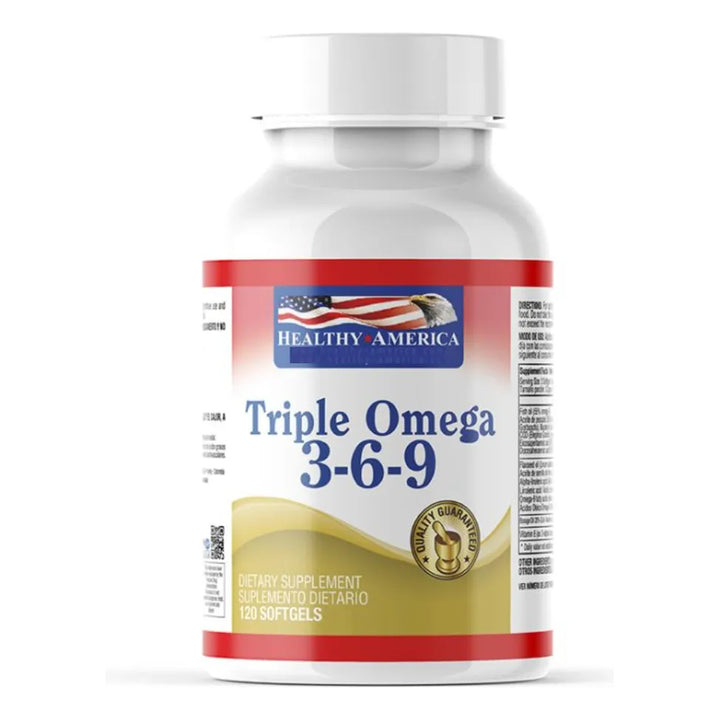 Triple Omega 3 6 9 X 120 Sg Healthy America - Imagen 5