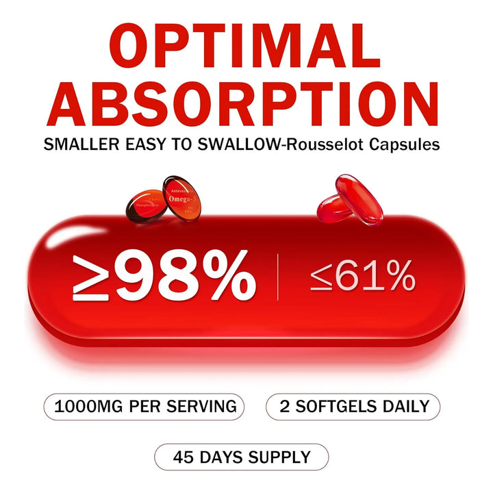 Aceite De Krill Omega 3 1000 Mg 90 Cápsulas Blandas Epa Dha - Imagen 6