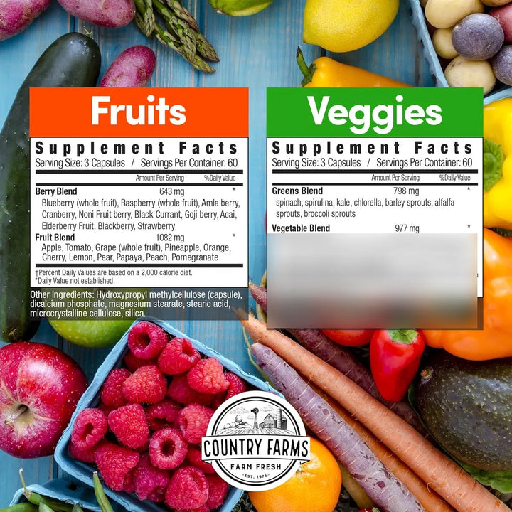 Cápsulas De Frutas Y Verduras Con Superalimentos Antioxidant - Imagen 2
