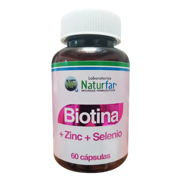 Biotina 900 Zinc Selenio 60 Capsulas - Imagen 1