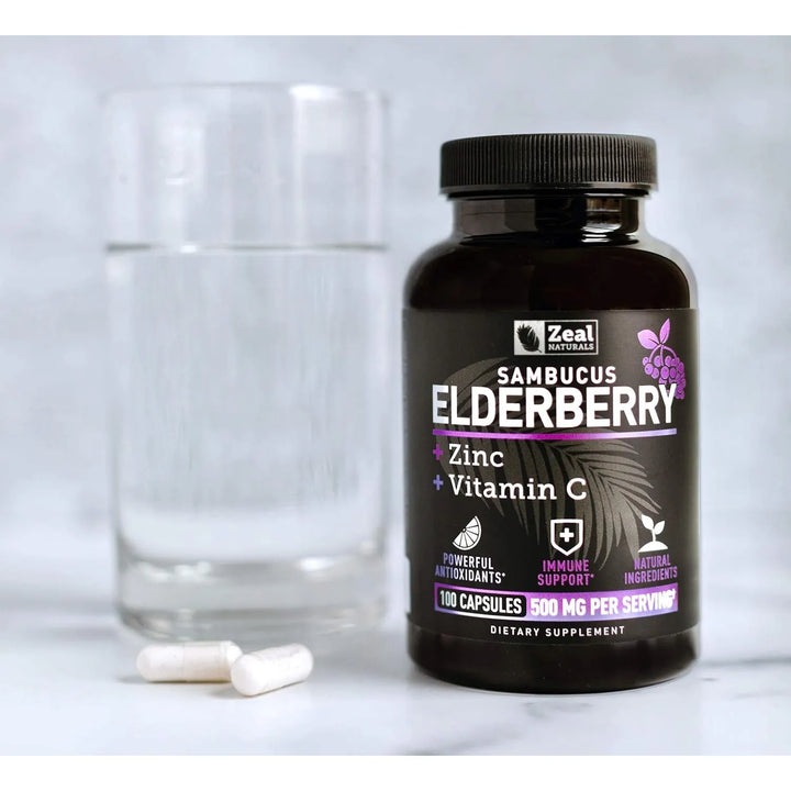 Cápsulas De Saúco Y Zinc Con Vitamina C 500 Mg Para Apoyo In - Imagen 6