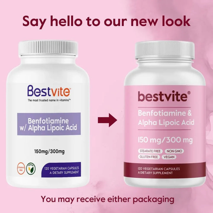 Benfotiamina 150 Mg Y Ácido Alfa Lipoico 300 Mg En 240 Cápsu - Imagen 3