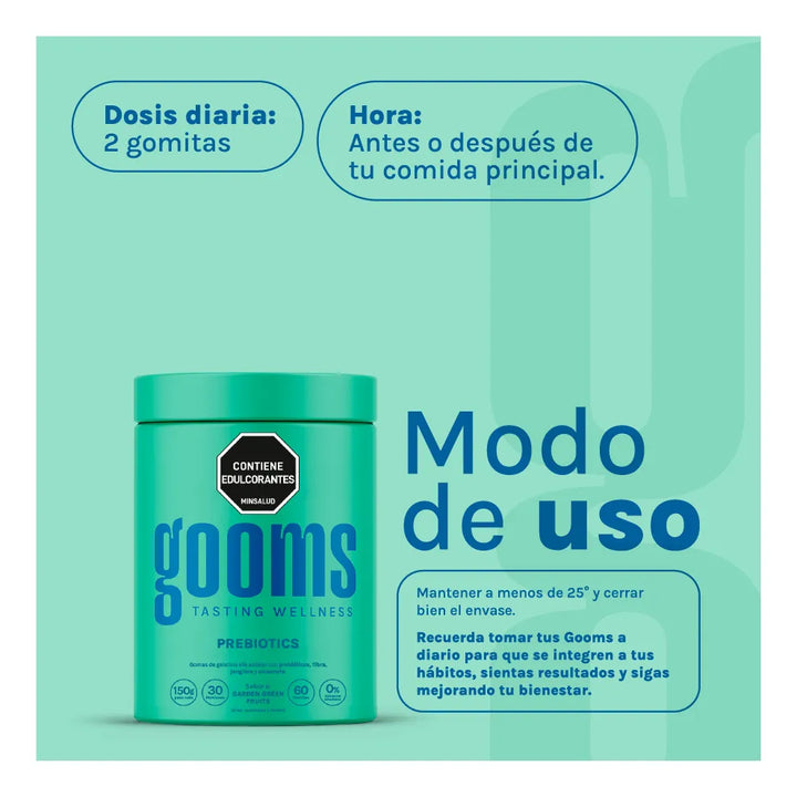 Gomas Gooms Gut - Digestion Kiwi - Imagen 4