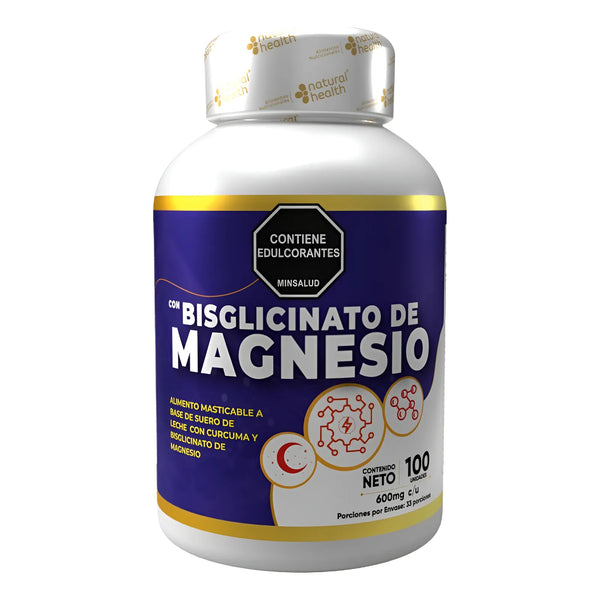 Bisglicinato Magnesio Quelado Capsula Suplemento Natural Sin Sabor - Imagen 1